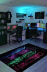 Homshtag Joystick Dokuma Tabanlı Yıkanabilir Kaymaz Gamer Halısı