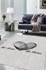 Homshtag Aşkın İzi Kişiye Özel Kişiselleştirilebilir Dokuma Tabanlı Yıkanabilir Dekoratif Ev Halısı