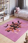 Homshtag Blackpink Pamuklu Dokuma Tabanlı Yıkanabilir Dekoratif Halı