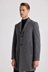 Ds Damat Regular Fit Antrasit Palto 5HF08ORT10000