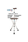 Medikaltec Oturaklı Baston Dm-74 Oturaklı Baston (yüksekliği Ayarlanır)