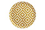 Porland Morocco Desen 4 Sarı Düz Tabak 24 Cm