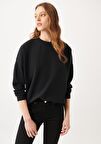 Mavi Lux Touch Siyah Modal Sweatshirt 168837-900