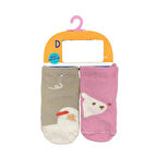 Defne Baby 2'li Bebek Çorabı K004-24