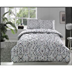 TAÇ JOAN RANFORCE YORGAN SETİ ÇİFT KİŞİLİK GRİ