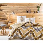 TAÇ RANFORCE OPTİMA SARI ÇİFT KİŞİLİK NEVRESİM TAKIMI