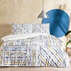 Taç Ranforce Tek Kişilik Nevresim Takımı Cosmo Mavi