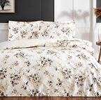 Taç Çift Kişilik Ranforce Nevresim Takımı Maisy Krem