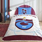 Taç Lisanslı Trabzonspor Mavi Tek Kişilik Pamuk Pike Takımı