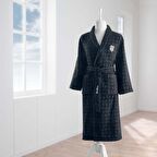 Taç Lisanslı Beşiktaş Jakar Pamuk L Yetişkin Bornoz Siyah