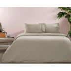 Taç Ranforce Basic Queen Size Nevresim Takımı Vizon