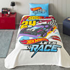 Taç Lisanslı Hot Wheels Fast Tek Kişilik Pamuk Pike Takımı