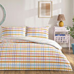 Taç Flexıa Ranforce Çift Kişilik Nevresim Takımı Turuncu