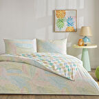 Taç Cardie Ranforce Çift Kişilik Nevresim Takımı Turkuaz