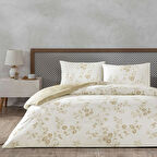 Taç Vellise Ranforce Tek Kişilik Nevresim Takımı Beyaz