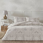 Taç Norellia Ranforce Çift Kişilik Nevresim Takımı Gri