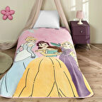 Lisanslı Disney Princesses Fun and Bold Tek Kişilik Battaniye