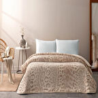 Taç Merlot Tek Kişilik Battaniye Kahverengi