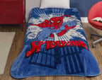 Taç Lisanslı Spiderman Pop Tek Kişilik Battaniye