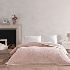 Taç Doressa Çift Kişilik Battaniye Pudra