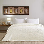 Taç Doressa Çift Kişilik Battaniye Ekru