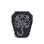 Single Sword Akrep Plastik Patch - Peç Küçük Boy 4Cm X 5,5Cm SİYAH
