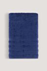 PURE BUKLE BORDÜRLÜ HAVLU LACIVERT 70X140
