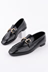 Muggo STRİDE Metal Tokalı Kadın Günlük Loafer Ayakkabı