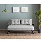 Sando İkili Katlanır Yataklı Koltuk Teddy Gri