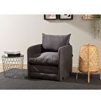 Pafu Saga Tekli Katlanır Yataklı Koltuk Soho Gri