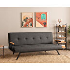 Pafu Zven Üçlü Yataklı Koltuk - Keten Koyu Gri