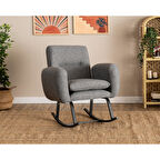 Pafu Kono TV / Dinlenme / Baba / Emzirme Koltuğu Sallanan Sandalye - Keten Açık Gri