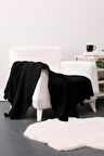 Favora Biocotton TV Battaniyesi Triko Battaniye Siyah 130 x 170 cm