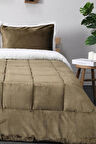 Favora Comforter Tek Kişilik Polar Battaniye Haki 220 x 240 cm Set
