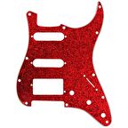 Dandrea HSS Strat Gitar Red Sparkle Pickguard DPPSTRDSHSS