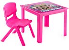 LoL Çocuk Masa Sandalye Takımı Pembe H40 1-3 Yaş İçin
