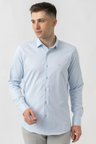 White Stone Aarberg G2424 Regular Fit Pamuklu Likralı Gömlek Buz Mavisi