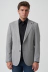 White Stone Albufeira 4014 Slim Fit 6 Drop Ceket Desenli