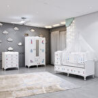 Garaj Home Elfin Denizci Büyünen Asansörlü Bebek Odası Takımı - Kombinli-