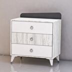 Garaj Home Safir Şifonyer - Antik Beyaz-