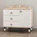 Garaj Home Sude Membran Country Şifonyer - Beyaz Soho-