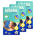 Bebedos 3'lü Maxi Bebek Bezi 132'liset