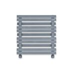 600x600mm Laris Paslanmaz Çelik Milky Way Simli Gri Havlupan