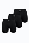 Erkek 3 lü Siyah Premium Collection Modal Uzun Boxer 3M250