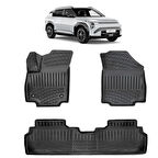 Rizline Kia EV3 2024 ve Sonrası  3D Havuzlu Paspas Siyah