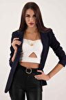 Lacivert Vatkalı Astarlı Blazer Ceket 0105110.02