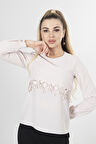Taş Dantel Detaylı Şifon Bluz 0806567.50