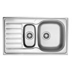 Ukinox Eviye Hypnos 80 1.5 Göz Paslanmaz Sol 86X50