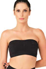 Seamless Straplez Pedli Sporcu Bustiyer 4022 Siyah