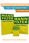 Seat Toledo 1.9 TDI Dizel MANN Filtre Seti 1999-2006 Hava+Yağ+Standart Polen